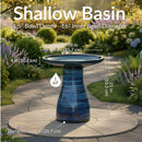 Sunnydaze Glazed Ceramic Outdoor Bird Bath