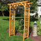 Sunnydaze Wooden Outdoor Garden Arbor - 57" x 20" x 78"