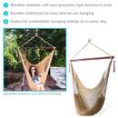 Sunnydaze Outdoor Extra Large Caribbean Polyester Rope Hammock Chair