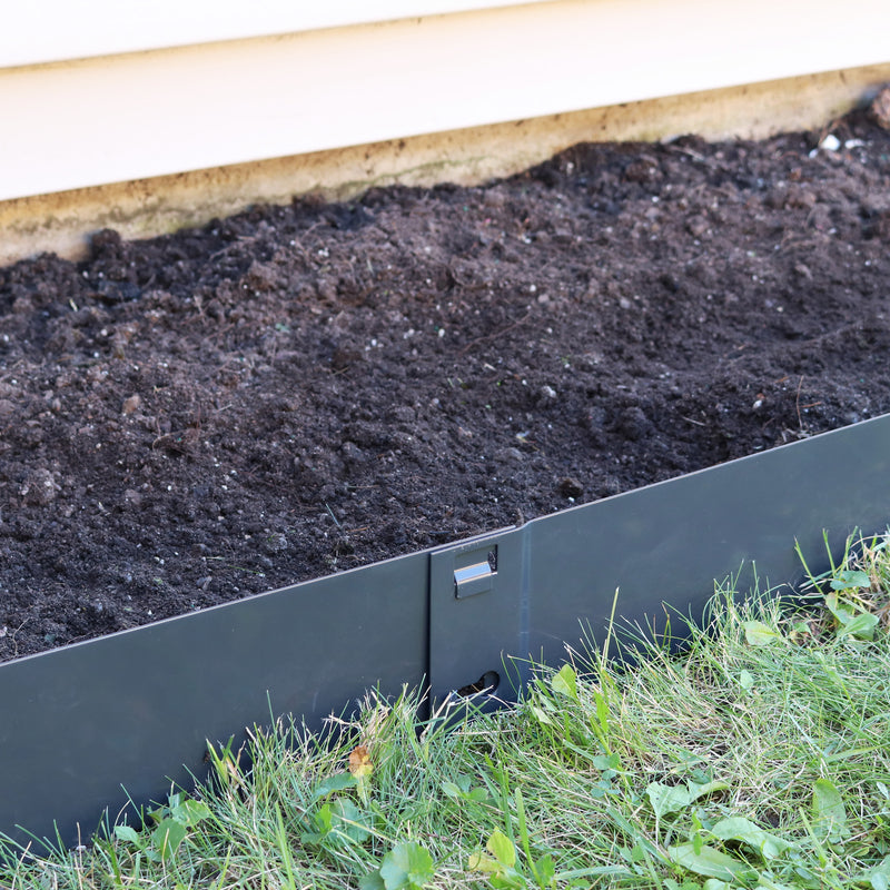 gray metal landscape edging border