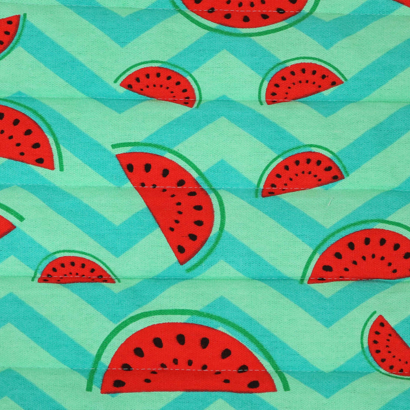 Sunnydaze 2-Person Fabric Spreader Bar Hammock - Watermelon and Chevron