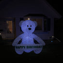 Sunnydaze Sprinkles the Inflatable Celebration Bear with 5 Banners - 6'