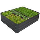 Sunnydaze Galvanized Steel Raised Garden Bed