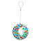 Sunnydaze Round Mosaic Glass Hanging Bird Feeder - 6"