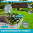 Sunnydaze 4-Leaf Clover-Shaped Galvanized Steel Raised Garden Bed