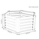 Sunnydaze 41" Steel Hexagon Raised Garden Bed