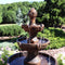 Sunnydaze Flower Blossom Outdoor Electric 3-Tier Water Fountain - 43" H