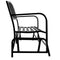 Sunnydaze 50" Black Steel Outdoor Patio Glider Bench