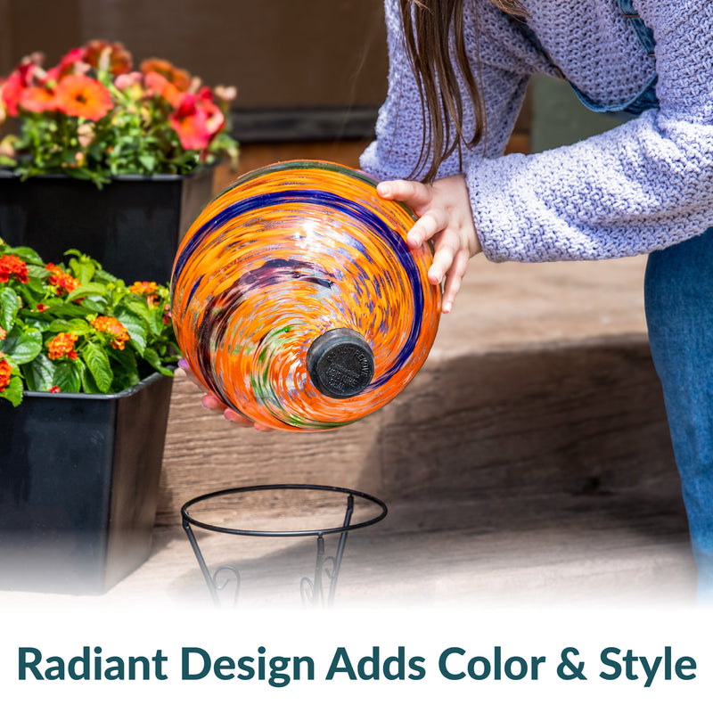 Sunnydaze Outdoor Glass Gazing Globe - 10"