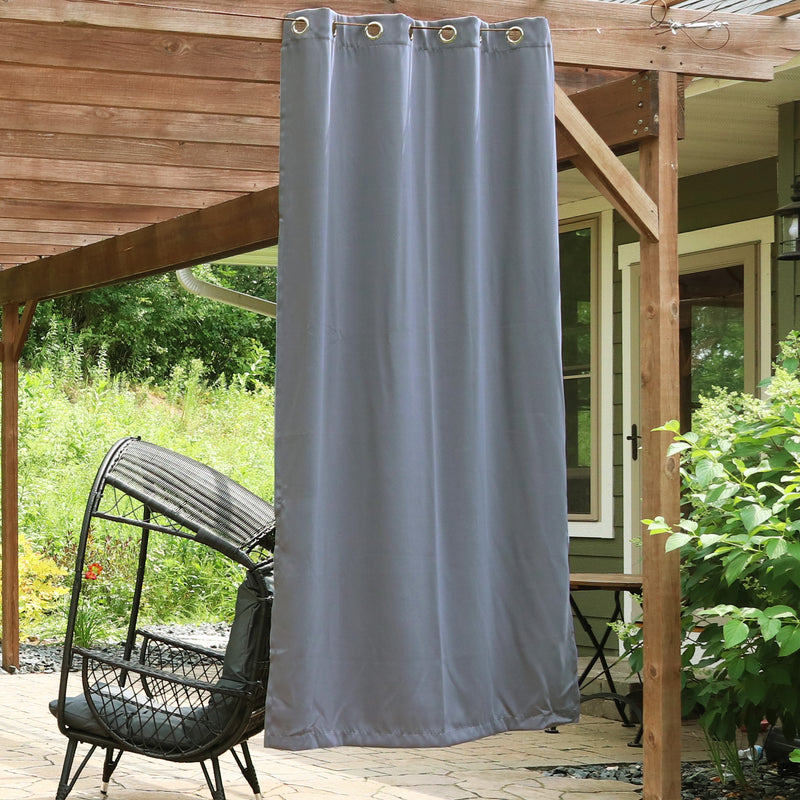 Sunnydaze Outdoor Blackout Curtain Panels with Grommet Top