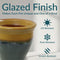 Sunnydaze Studio Glazed Ceramic Planter with Drainage Holes - Set of 2