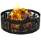 Sunnydaze Portable 36" Outdoor Fire Pit Ring with 360-Degree Cutouts