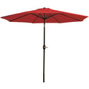 Sunnydaze Aluminum 9 Foot Patio Umbrella with Tilt & Crank