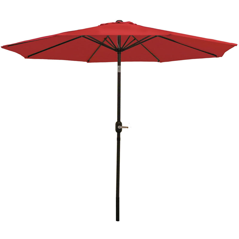 Sunnydaze Aluminum 9 Foot Patio Umbrella with Tilt & Crank