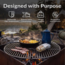 Sunnydaze Stainless Steel Round Folding Camping Grill Grate