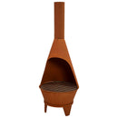 Sunnydaze Large Chiminea Outdoor Fireplace with Grill Grate
