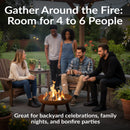 Sunnydaze Cast Iron Heavy Duty Fire Pit for Outside