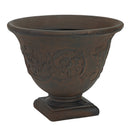 Sunnydaze Darcy Polyresin Outdoor Pedestal Planter Urn - 16"