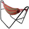 Sunnydaze Brazilian 2-Person Hammock with Universal Multi-Use Steel Stand, for Outdoor Use