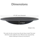 Sunnydaze Outdoor Fire Pit Bowl Replacement for DIY or Existing Stand