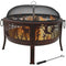 Sunnydaze Pheasant Hunting Fire Pit, 30-Inch Diameter, with Spark Screen