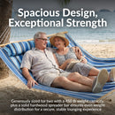 Sunnydaze 2-Person Quilted Fabric Double Hammock with Pillow