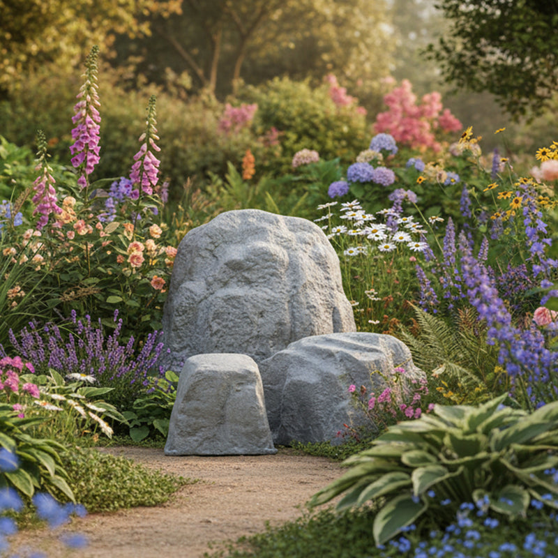Sunnydaze 3-Piece Faux Landscape Rock Set