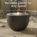 Sunnydaze Polystone Outdoor Bubble Fountain