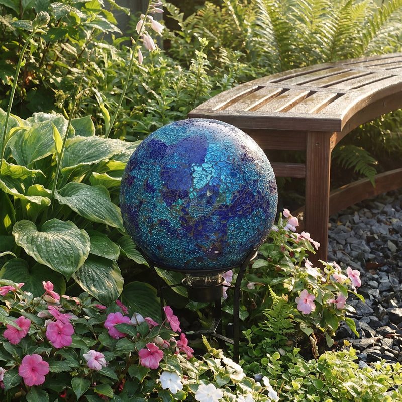 Sunnydaze 10-Inch Glass Gazing Globe for Garden or Backyard