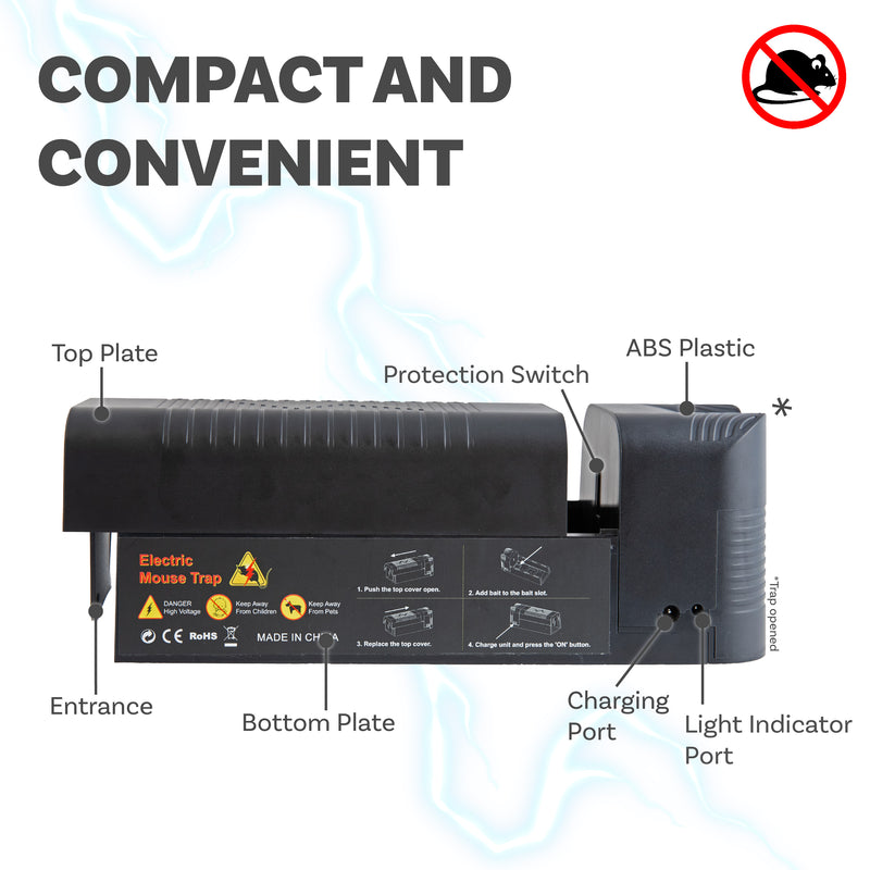Sunnydaze Indoor Electric Humane Mouse Trap