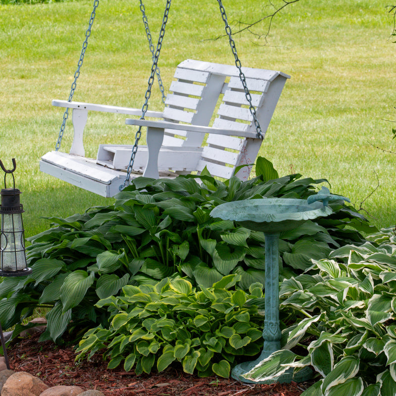 Sunnydaze Garden Visitor Metal Bird Bath - 15"