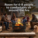 Sunnydaze Crossweave Outdoor Fire Pit with Cover and Screen