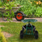 Sunnydaze Rolling Garden Cart with Work Seat and Basket