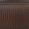 Sunnydaze Elizabeth Polyresin Outdoor Ribbed Urn Planter Pot - Rust