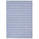 Sunnydaze Chevron Dreams Indoor/Outdoor Patio Area Rug in Blue/Gray