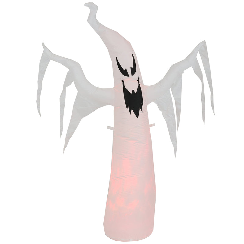 Sunnydaze Inflatable Halloween Decoration - 58" Spooky Glowing Ghost