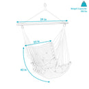 Sunnydaze Tufted Victorian Outdoor Hammock Chair Swing