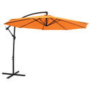 Sunnydaze Offset Outdoor Patio Umbrella with Crank - 9-Foot