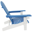 Sunnydaze All-Weather 2-Tone Outdoor Adirondack Chair with Cup Holder