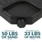 Sunnydaze 10' Offset Patio Umbrella with Cantilever and Cross Base