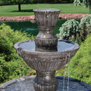 Sunnydaze Classic Designer 3-Tier Outdoor Water Fountain - 55" H