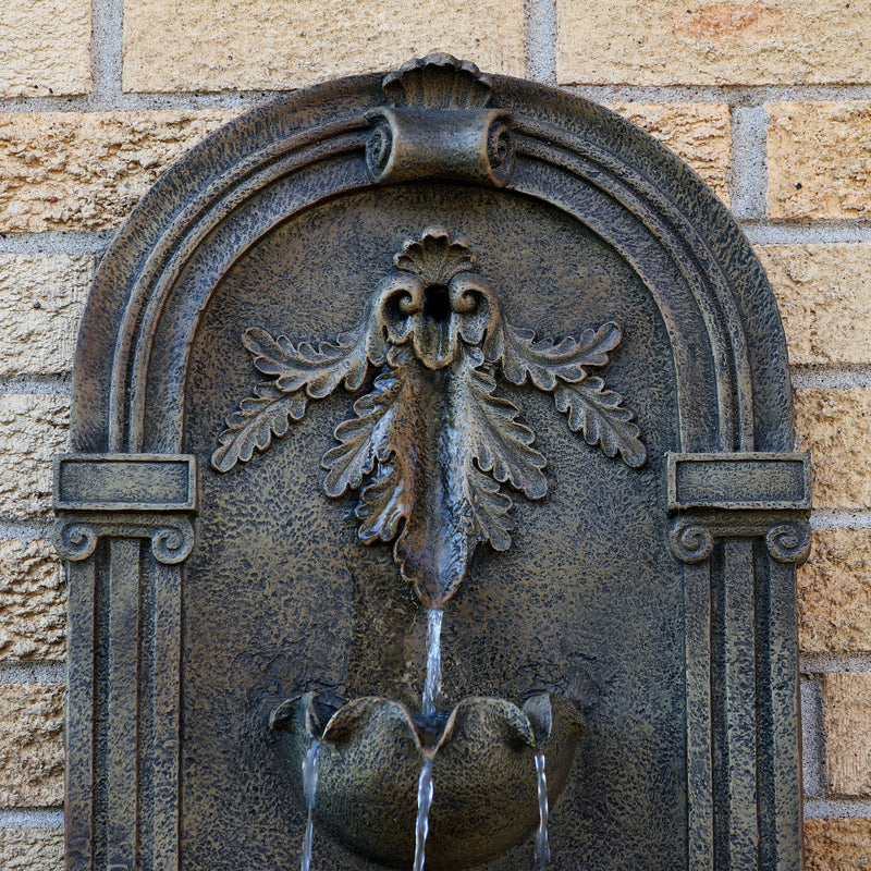 Sunnydaze Florence Outdoor Wall Fountain - Florentine