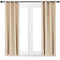 Sunnydaze Beige Outdoor Room Darkening Curtains