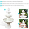 Sunnydaze 3-Tier Outdoor Water Fountain with Fruit Top - White - 52" H