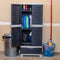 Sunnydaze 3-Shelf Plastic Lockable Storage Cabinet - 57.5" - Charcoal w/ Gray Trim