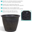 Sunnydaze Anjelica Polyresin Outdoor Flower Pot Planter