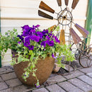 Sunnydaze Dinah Metal Outdoor Plant Pots - 12.5"