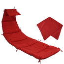 Sunnydaze Hanging Lounge Chair Replacement Cushion and Umbrella - Choose Color