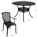 Sunnydaze 5-Piece Cast Aluminum Patio Furniture Set