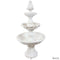 Sunnydaze Welcome 3-Tier Outdoor Water Fountain for Garden - 57"